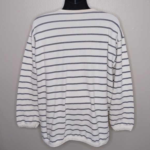Vintage 90s Carolina Clothing Mens XL Shirt Striped Knit Long Sleeve Made In USA - Picture 6 of 9